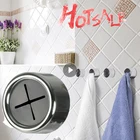 Нажимной держатель для чайных полотенец, хромированный самоклеящийся зажим для кухонной одежды, Хорошие кухонные органайзеры, аксессуары для ванной и кухни