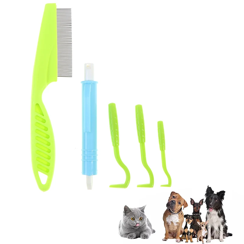 

5 шт./1 комплект, пластиковый инструмент для удаления блох