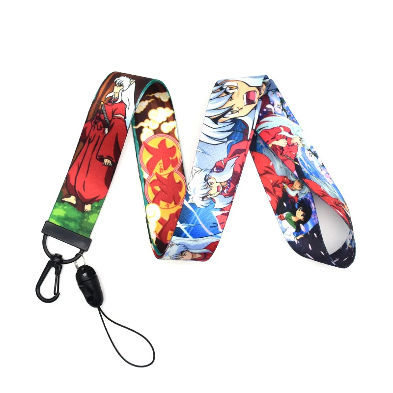 30 шт./лот Inuyasha ремешок с акварельным принтом ремешки для телефона мультфильм