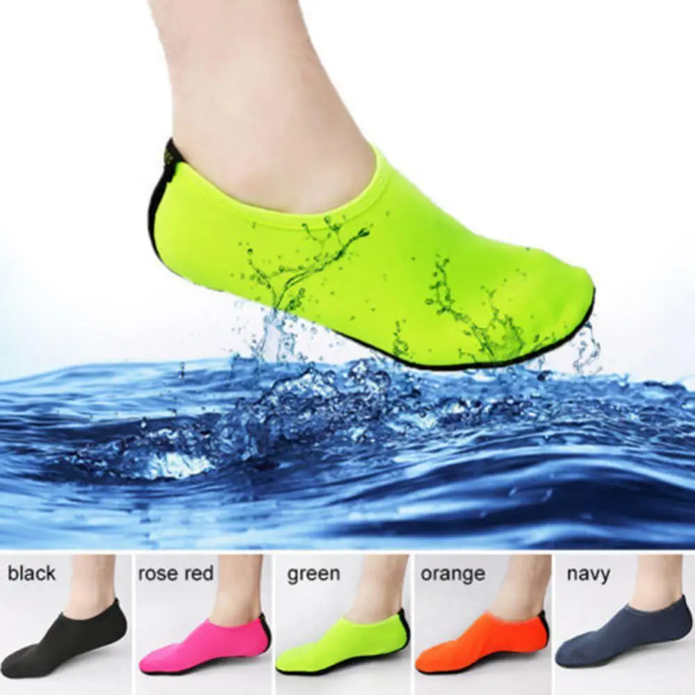 Unisex Water Shoes Swimming Diving Socks Summer Beach Sandal Flat Shoe Seaside Non-Slip Barefoot Sneaker Shoe Sock for Women Men