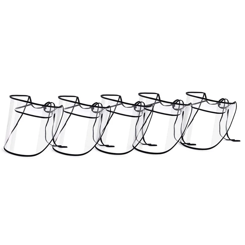 

5 шт Анти-вытирания слюней младенцев щит, анти-туман козырек Прозрачный Регулируемая Защита крышка для защиты от пыли