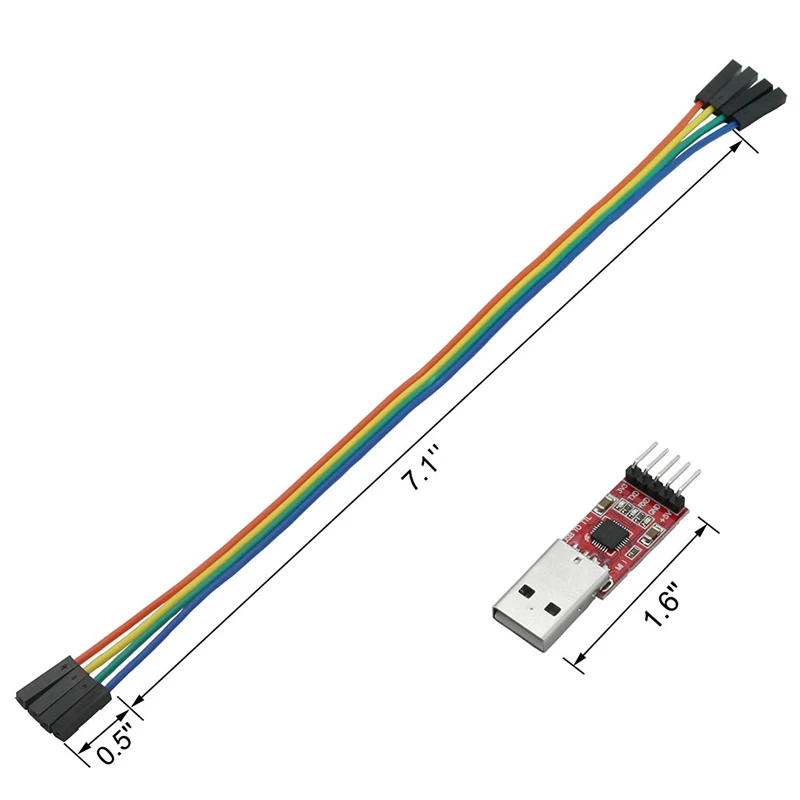 Модуль CP2102 USB/TTL USB 2 0 последовательный модуль загрузчик UART STC с 5-контактным