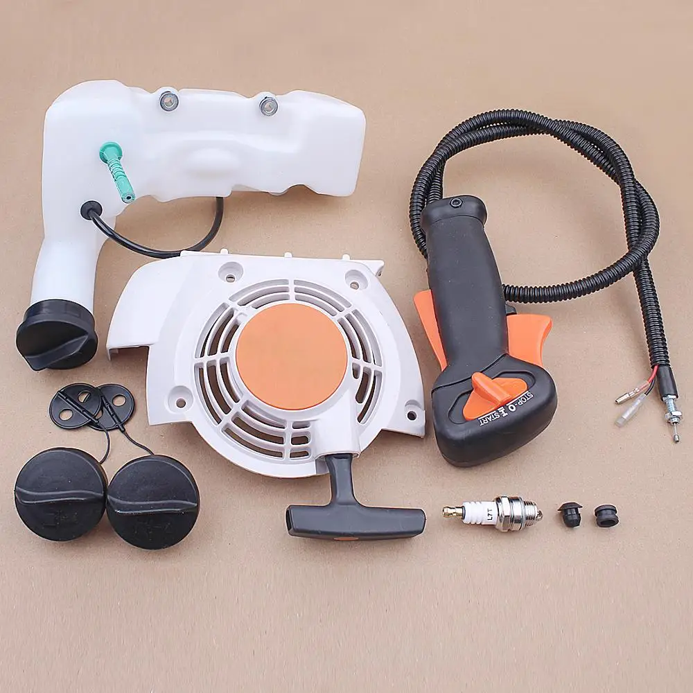 Вытяжной стартер крышка газового топливного бака полосатый трос дроссельной