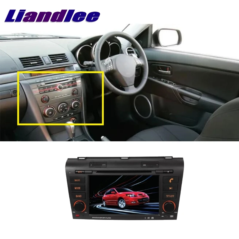 Liandlee для Mazda 3 2003 ~ 2009 LiisLee Автомобильный мультимедийный ТВ DVD GPS аудио Hi-Fi Радио