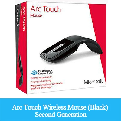 Microsoft Arc сенсорная беспроводная мышь 2,4 ГГц Blueshin BlueTrack технология для пользователя мыши ПК - Цвет: Arc Touch Mouse BK