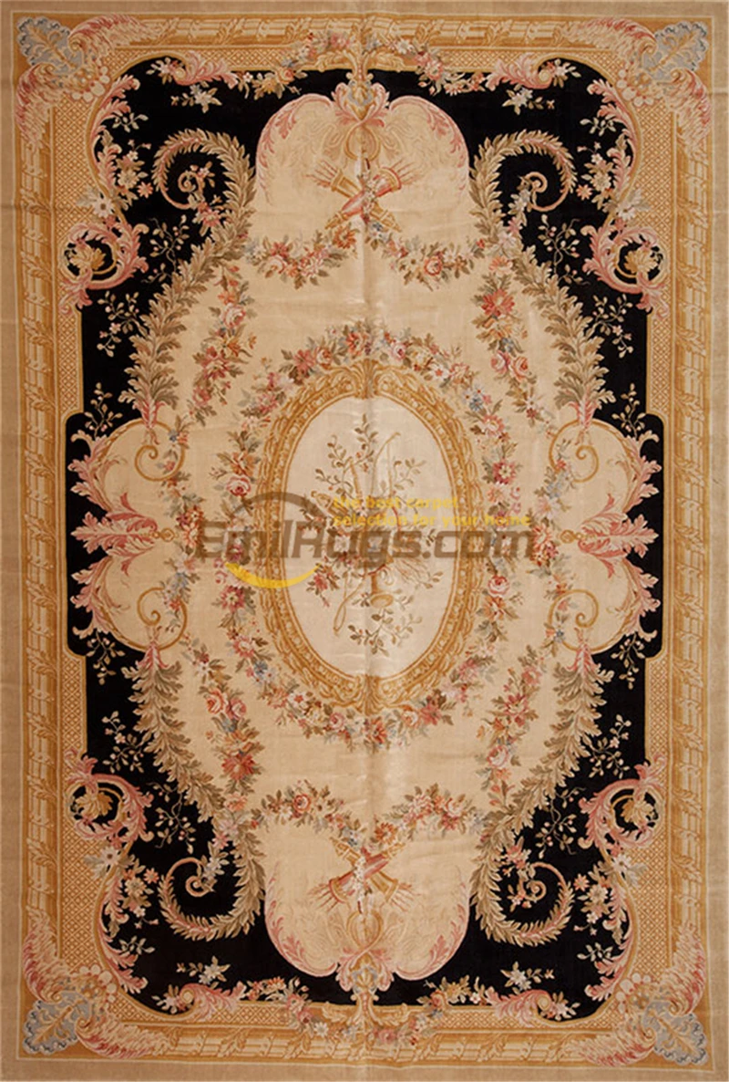 Koop Franse Koninklijke Tapijten Handgemaakte Nieuwe Aanbieding Gesneden Rechthoekige Luxe Wol Breien Tapijten