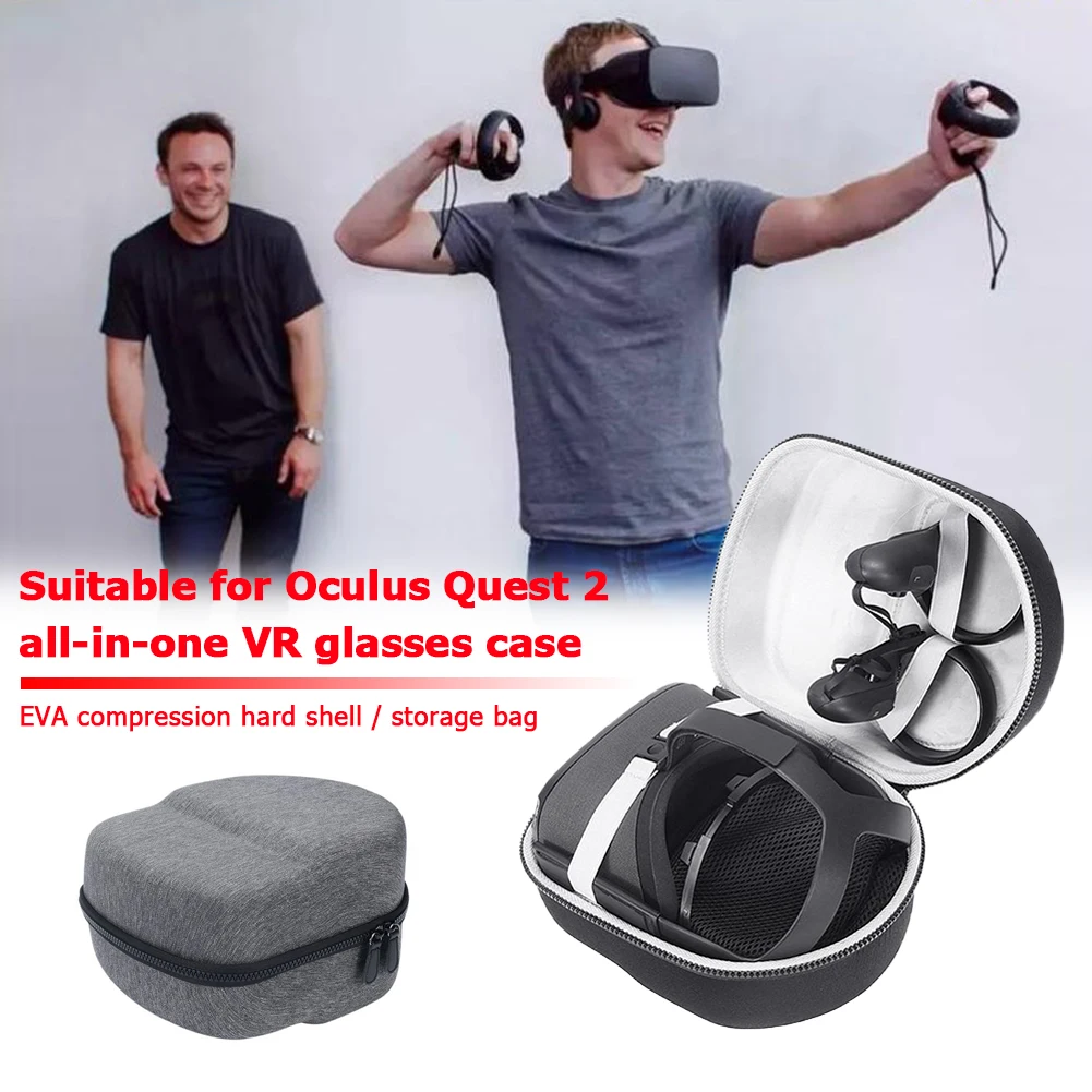 

Чехол для переноски Oculus Quest 2, жесткий защитный чехол для контроллера гарнитуры VR, электронное оборудование, защитный чехол