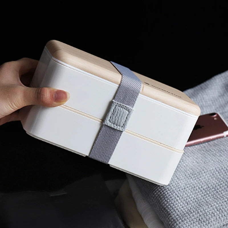 

Double-layer Modern Simplicity Plastic Box, Pink Movable Partition Design Plastic Lunch Box for Microwave Ovens