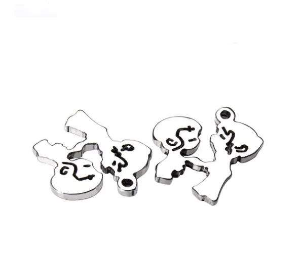 

30pcs/lot love 11mm girl boy Connector Metal Alloy Pendant For DIY bracelet Jewelry Making dfg3s