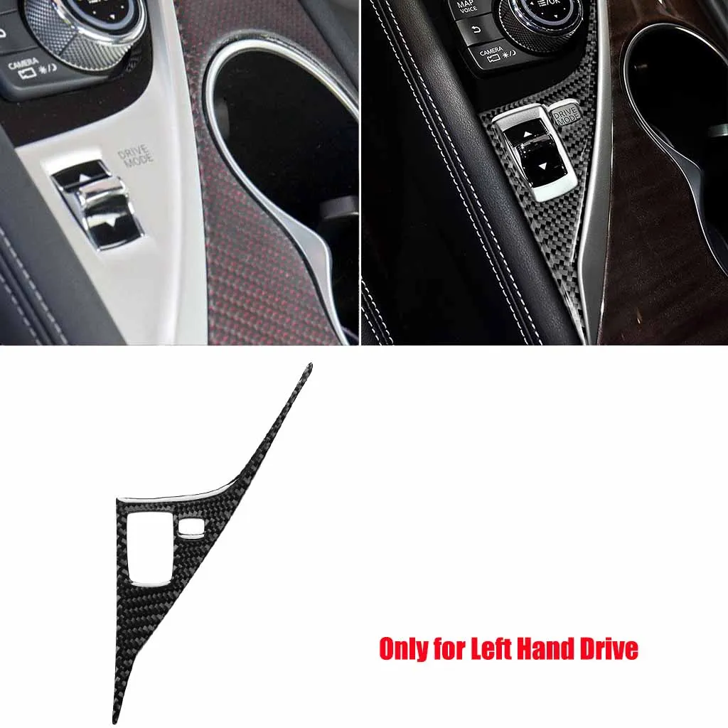 

Carbon Fiber Interior Gear Shift Drive Panel Cover For Infiniti Q50 Q60 2014-19