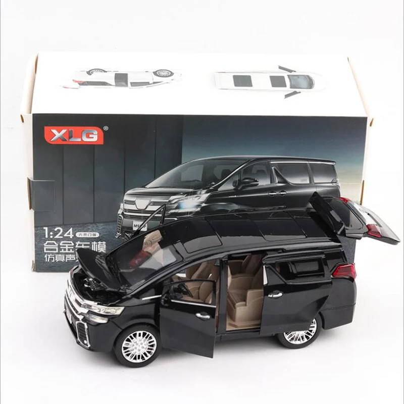 Модель автомобиля имитация 1:24 Toyota Alphard MPV из сплава игрушечная машинка со