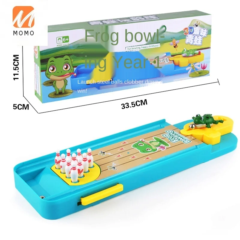 

Baby Large Frog Desktop Bowling Ball Set Children's Indoor Kindergarten Boys and Girls Mini Educational Toys