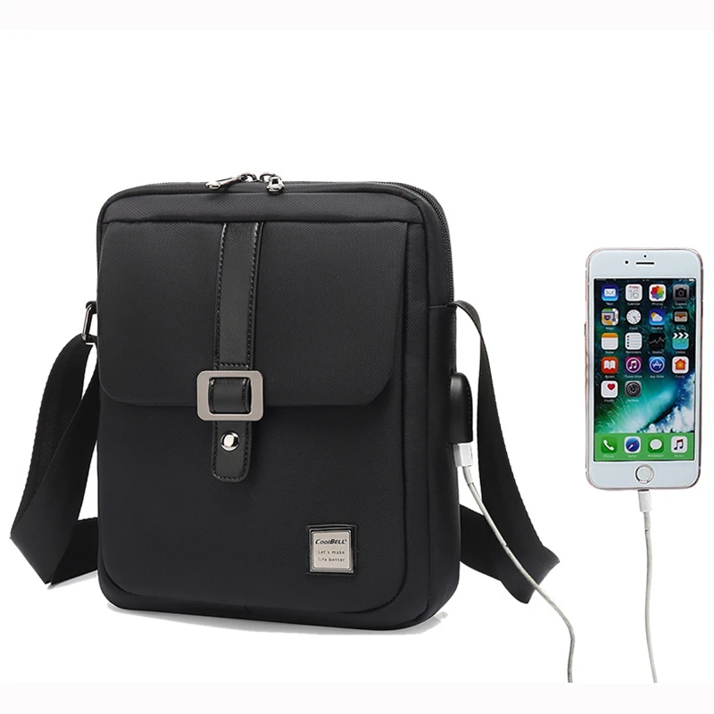 Водонепроницаемые мужские сумки мессенджеры модные деловые дорожные на плечо