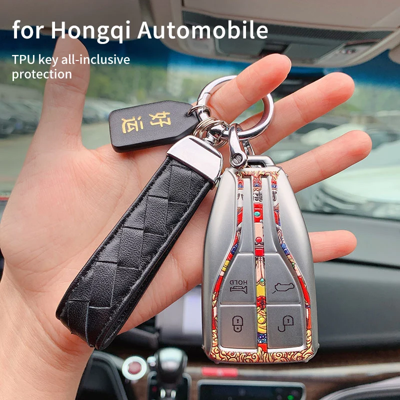 

High Quality TPU Key Case Cover for Hongqi H5 H9 HS5 HS7 Key Protective Shell Auto Accessories