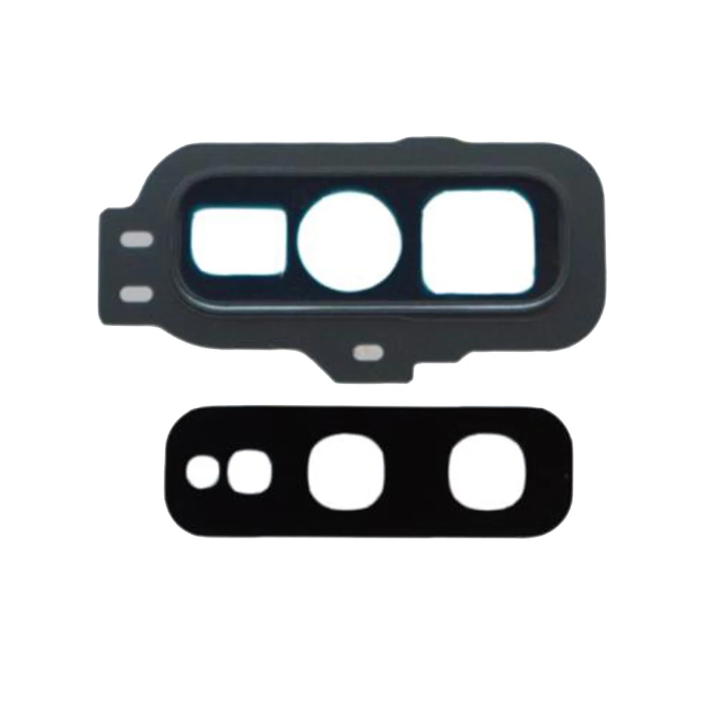 Green 4.5x2cm Задняя стеклянная крышка для камеры с держателем рамы для samsung Galaxy S10E G970 для объектива камеры задняя крышка - Цвет: Green 4.5x2cm