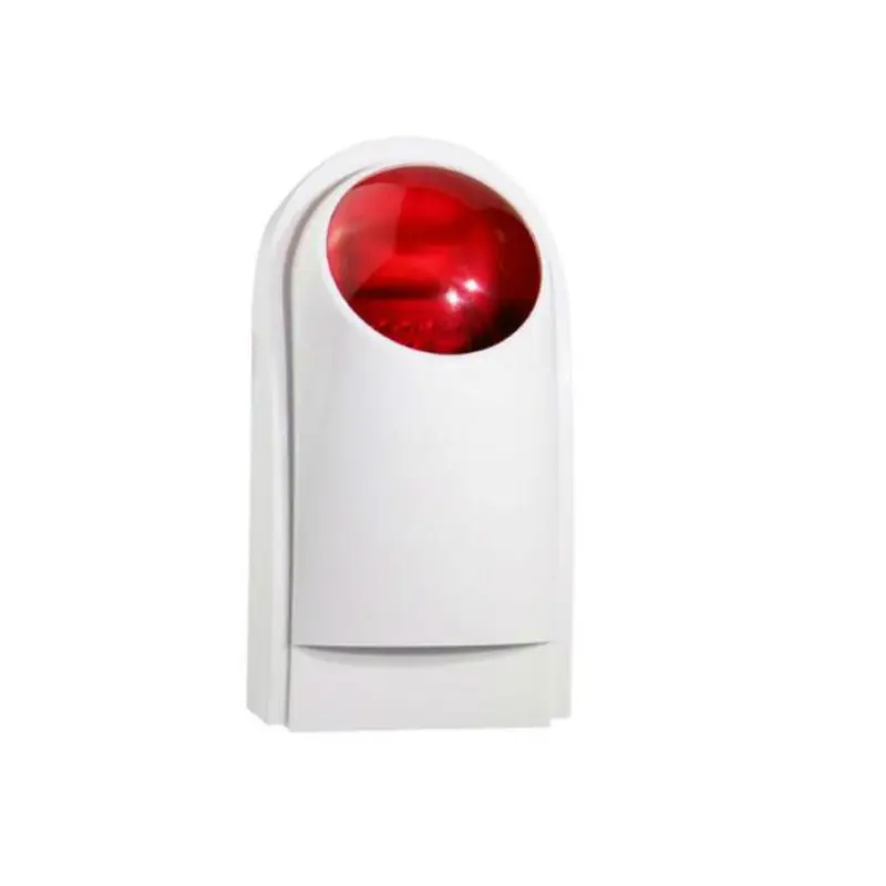 

SmartYIBA Backup Battery Powered Strobe Siren Wireless Siren Alarm Red Flash Siren For G90B Plus Security Alarm System