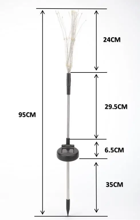 

Solar lawn to insert fireworks, dandelion copper wire lamp string outdoor waterproof copper wire lamp decorative lamp