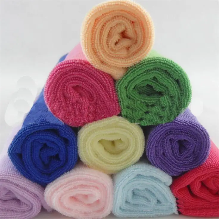 

10pcs Square Luxury Soft Fiber Cotton Face Hand Car Cloth Towel House Cleaning Practical