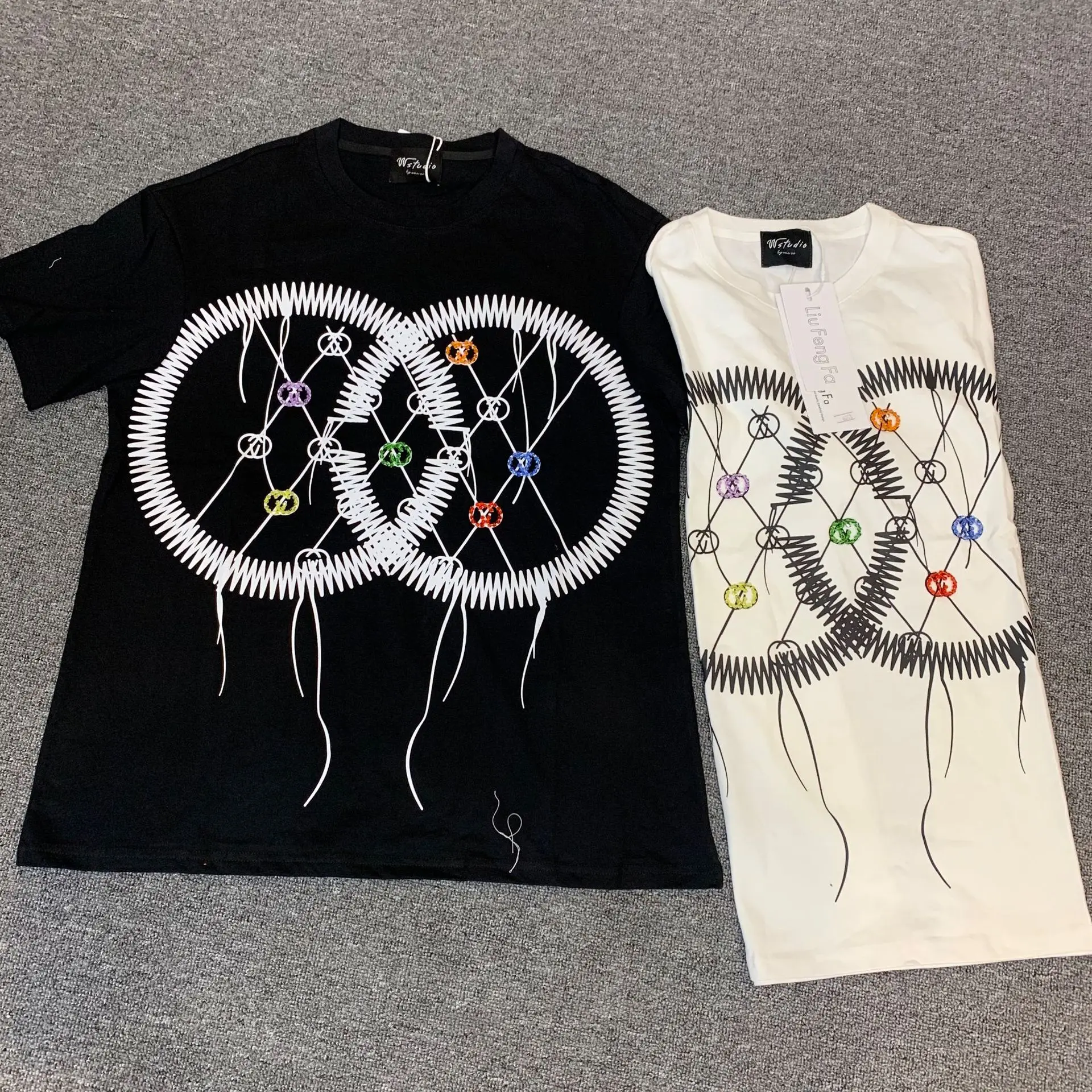 

Spring New Pullover Short Sleeve Top Women's Fashion Double Circle Thin Material Casual Large Edition Short Sleeve Versatile