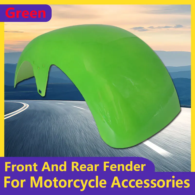 

Green 10x6.00-5.5 10x6.00-6 Citycoco Fender Shell Flaps Front and Rear Fender Mudguards with Taillight Reminder