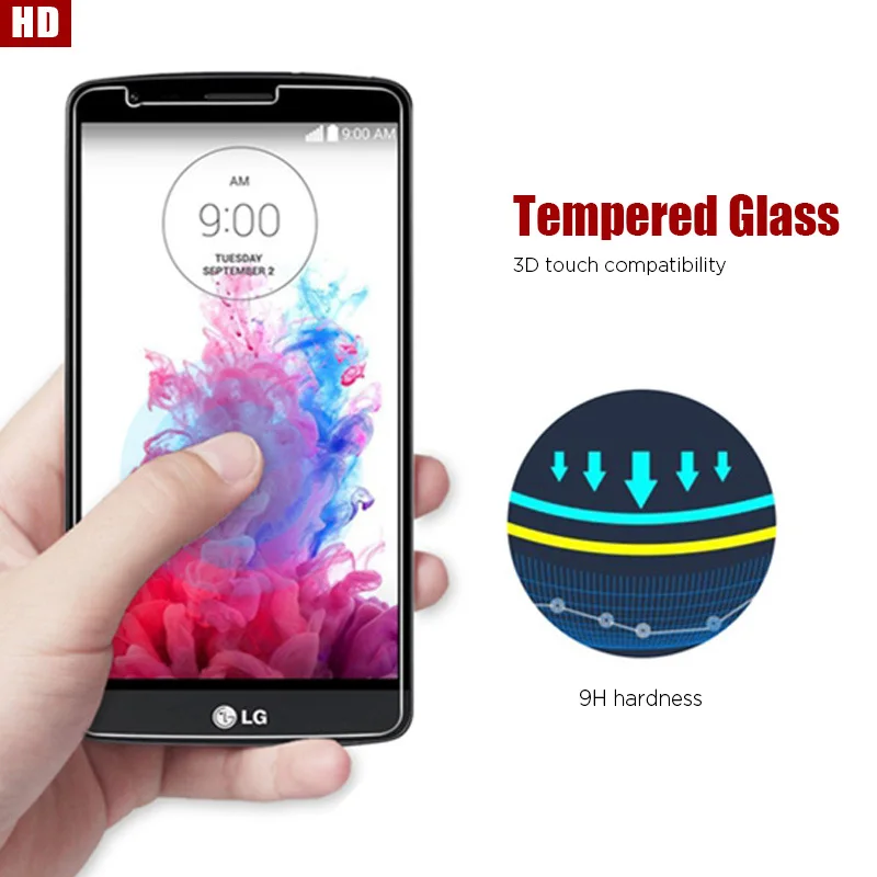 1 шт./2 шт. HD закаленное стекло для LG G7 G8 G8S G8X ThinQ K3 2016 2017 9H жесткая Защитная пленка