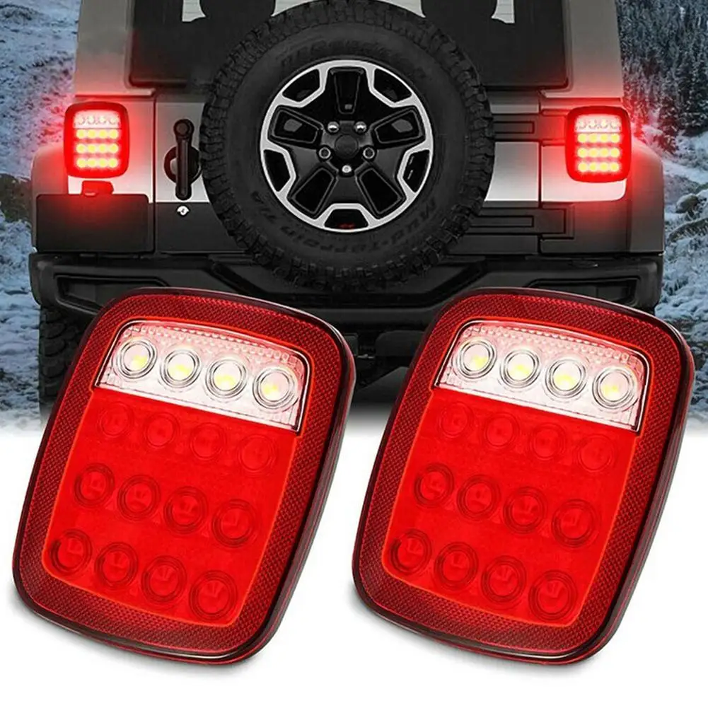 HiMISS 2 шт. квадратный стоп 12 В поворотный задний фонарь запасной водонепроницаемый