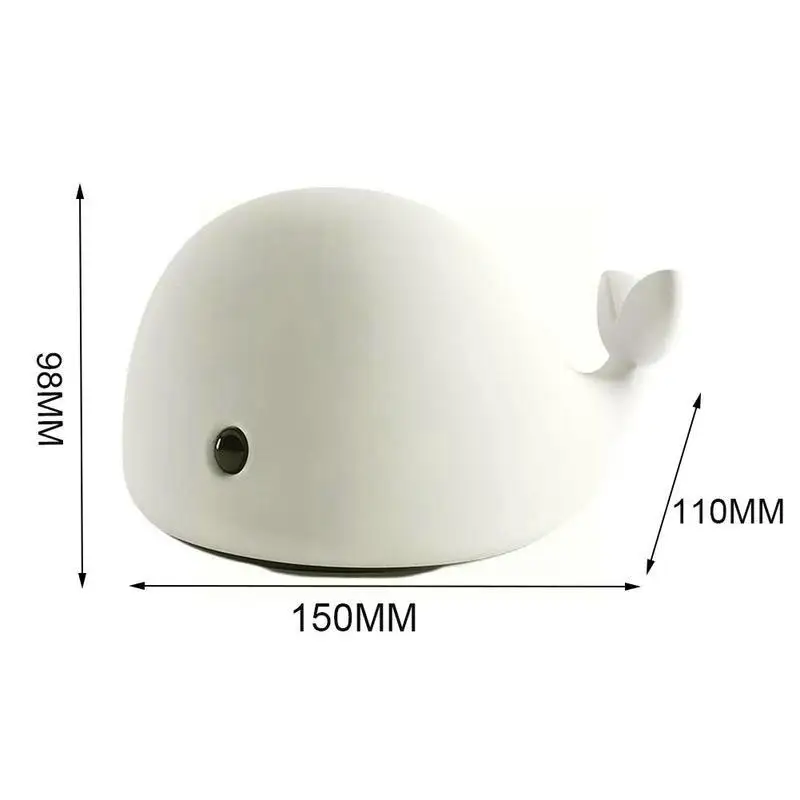 

Cute LED Silicone Dolphin Night Light 7 Colors Night Kids Baby Bedroom Charge Battery/USB Decor Desktop Lamp Ornaments J9Y1