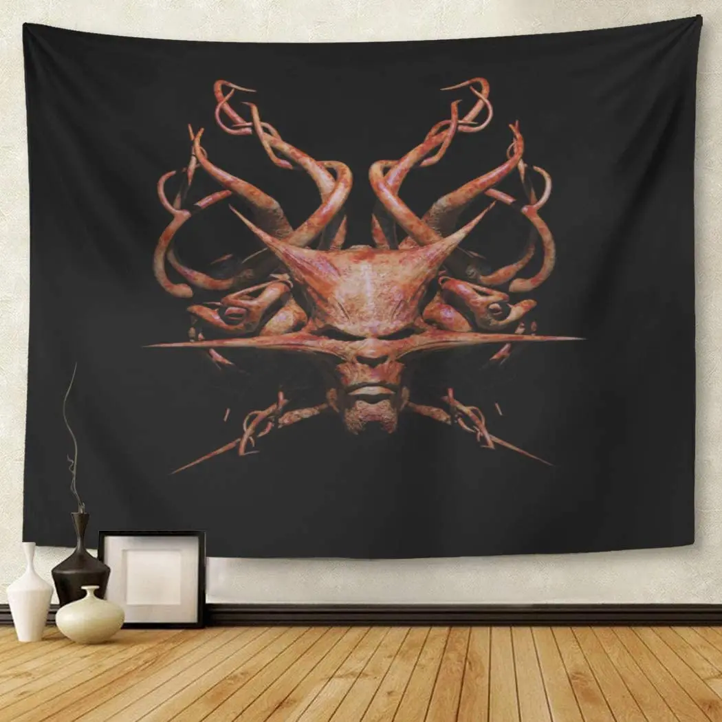 

Devil Demon Tentacles 3D Fear Fright Mutant Nightmare Ogre Tapestry Wall Hanging for Living Room Bedroom Dorm 50x60 inches