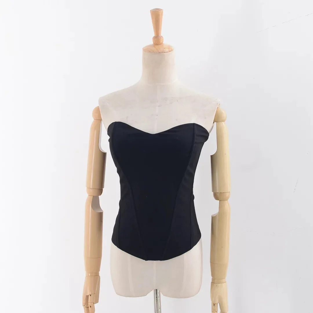 Женский корсет бюстье женский сексуальный тонкий пояс Корсет Топ черный