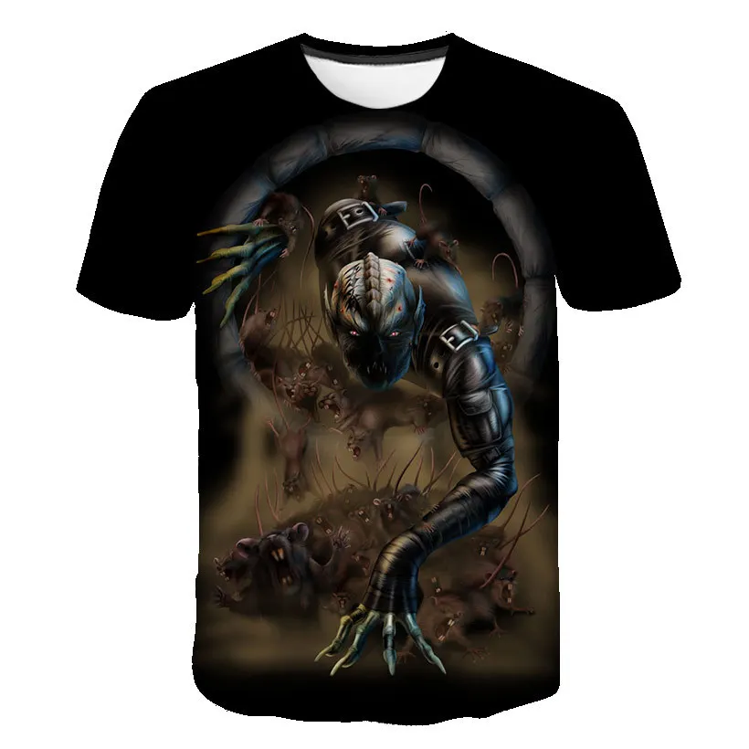 

Men's T-Shirt Short Sleeve Monster Men's Round Neck 3D Printing Top Casual Cool Comfortable 2021 Tiger Print T-Shirt Male