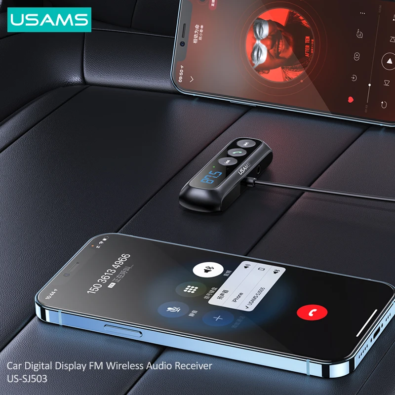 Автомобильный FM-трансмиттер USAMS Bluetooth 5 0 В | Электроника