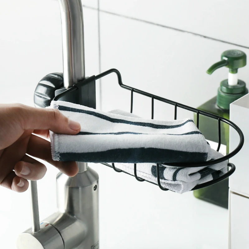 Железная полка с зажимом для слива стойка кранов висячие корзины хранения дома