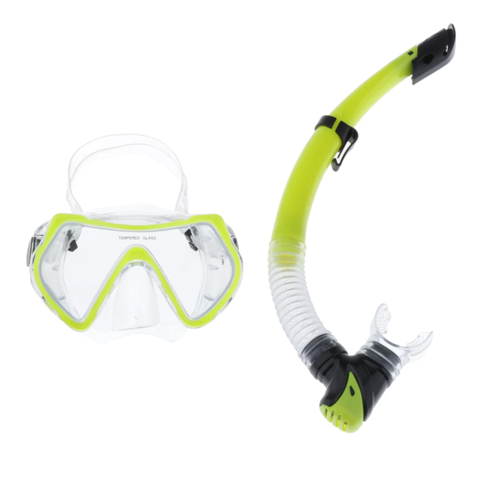 

Diving Mask Semi Dry Snorkel Scuba Diving Goggle Anti-Fog Glasses Dive Gear