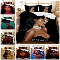 african girls bedding set cartoon duvet cover set cool girl bed linens sex women bedclothes drop shipping with pillowcase