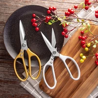 multi function kitchen scissors cutter knife board stainless steel kitchen cut chicken bones food meat scissors