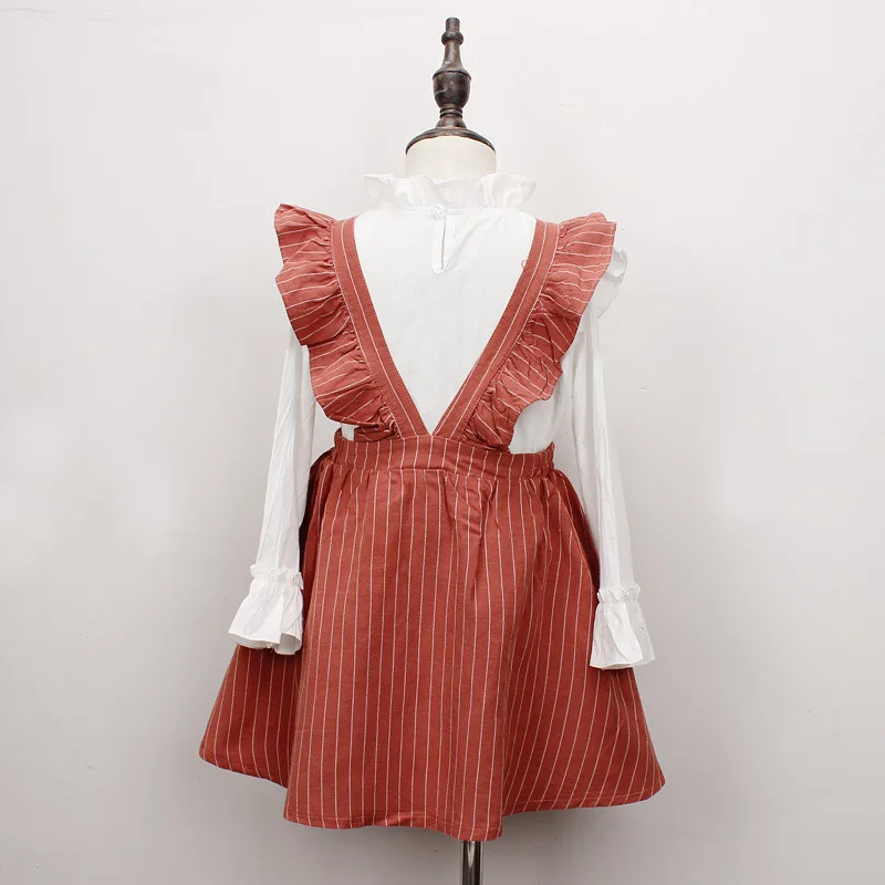 Элегантное плиссированное платье в полоску для девочек Летние Детские платья