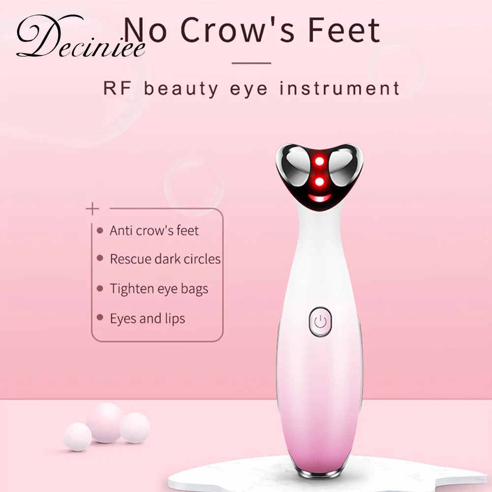 

Facial Massager Electric RF Radio Frequency Eyes Anti-Ageing Vibration Massager Skin Rejuvenation Wrinkle Removal Beauty Care