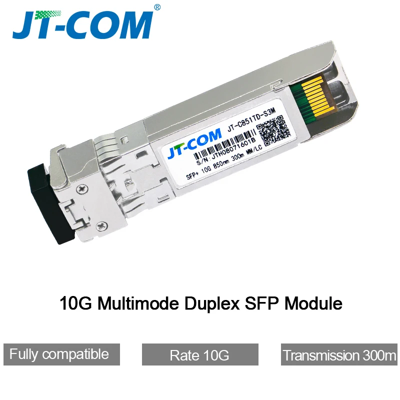 10G SFP + дуплексный модуль LC Multi Mode 850 нм 300 м Оптоволоконный коммутатор SR с