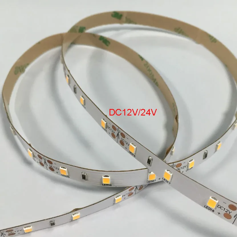 LED SMD2835 Strips 60LEDs/m DC12/24V 7.2w/m High Brightness Whtie Red Green Yellow Blue Color With 3 Years Warranties | Лампы и