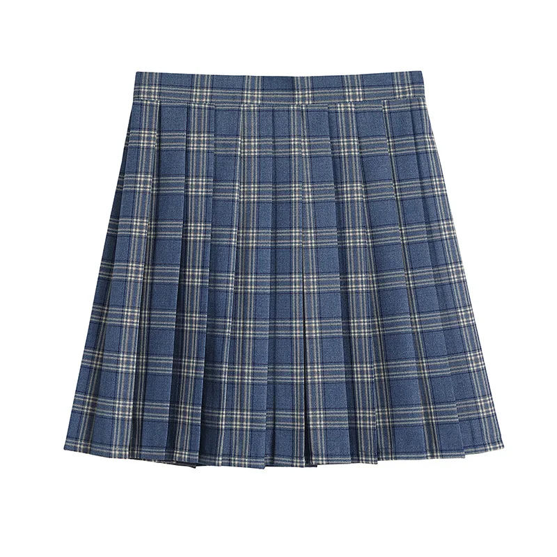 

Юбка женская плиссированная, летняя, с высокой талией, в клетку