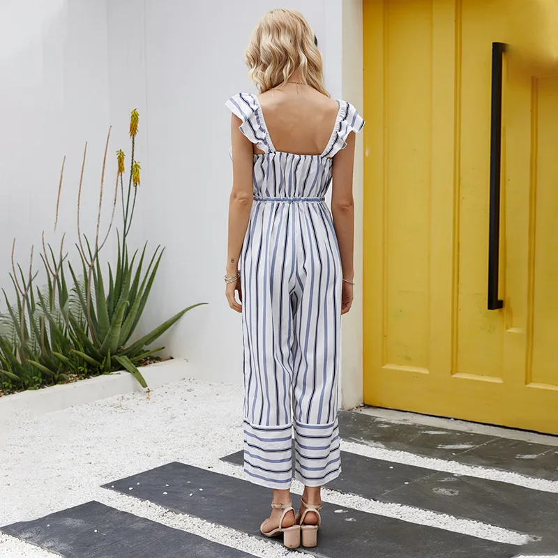 Lybofly Женский Повседневный комбинезон с широкими штанинами на бретельках весна