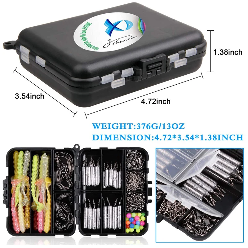 178 шт./кор. Дропшот снаряжение рыболовное коробка для снастей приманка форели