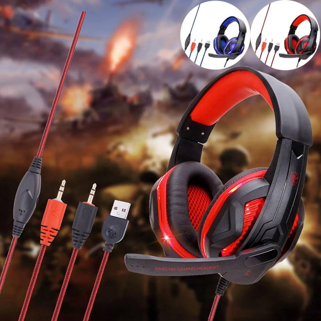 

CARPRIE(CARPRIE) New And High Quality Earbuds Gaming Headset 3.5mm Over-Ear Stereo Gaming Headphone Microphone For N-Switch