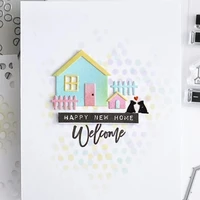 1pc house design metal cutting dies for diydiy paper craft projects scrapbook album greeting cards