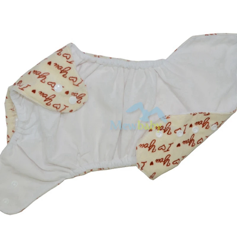 Один размер подходит для всех водонепроницаемых подгузников Minky Cloth PUL детских