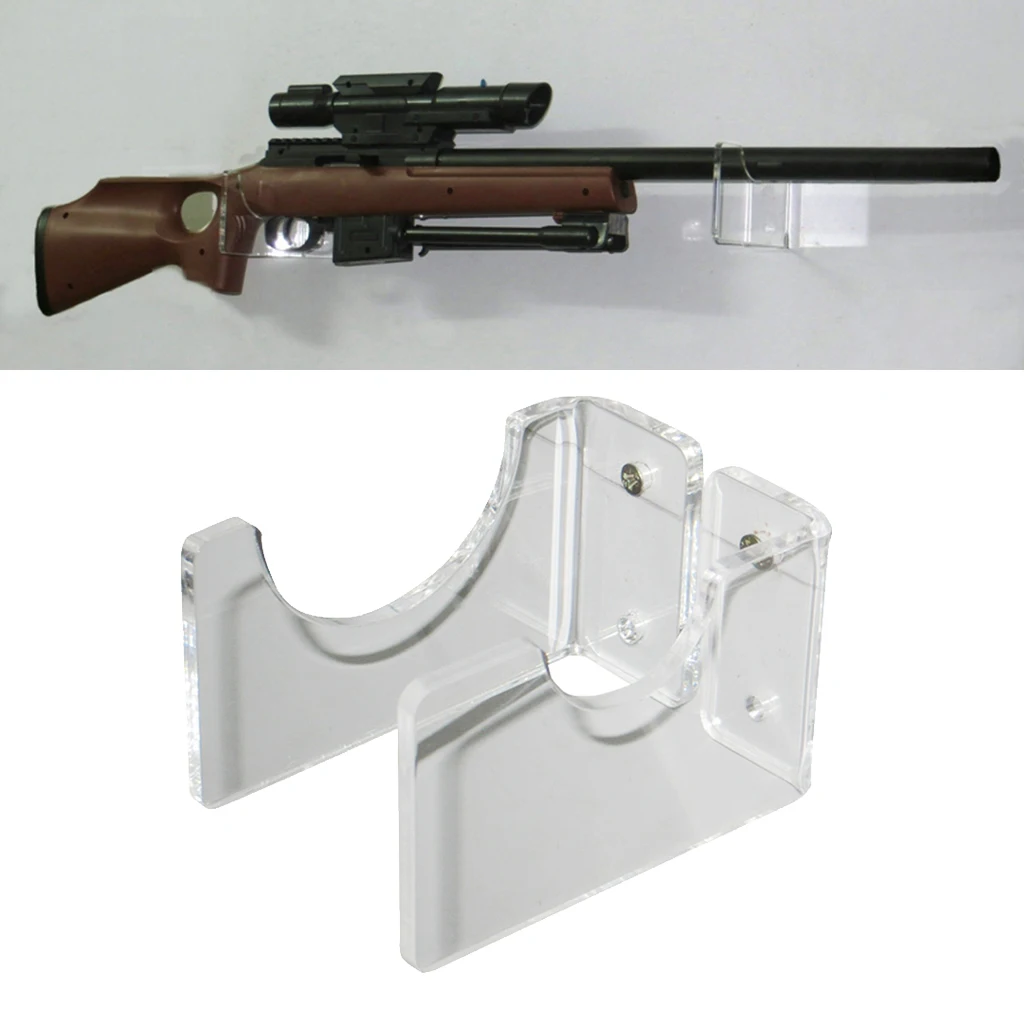 

Acrylic Wall Mount Gun Rack Rifles Gun Hooks Storage Brackets