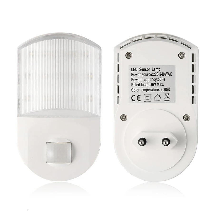 9 Светодиодный светильник с датчиком движения s настенный управления