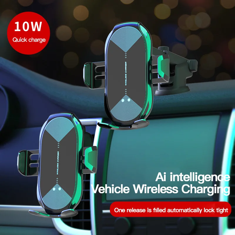 

Магнитный автомобильный держатель для телефона, универсальная Магнитная подставка 10 Вт, магнитное крепление для быстрой зарядки, подставк...