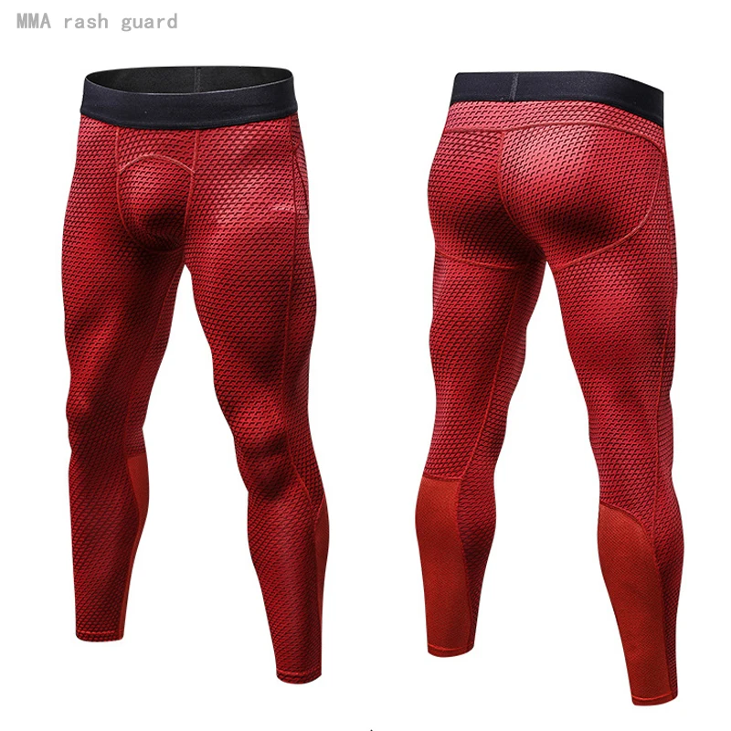 

New Men's Running Tights Leggings Gym Pants Training Sweat Compression Pants Basic Layer Winter Jogging Suit Brand Sportswear