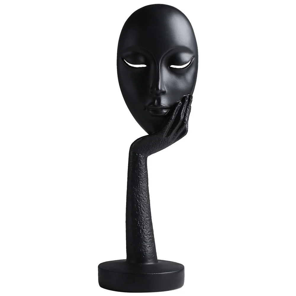 

Nordic Modern Creative Abstract Art Resin Character Face Crafts Living Room Entrance Office Model Room Ornaments Home Decoration
